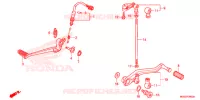 PEDALE pour Honda VFR 1200 F de 2015