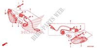 CLIGNOTANT AVANT pour Honda VFR 1200 RED de 2015