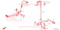 PEDALE pour Honda VFR 1200 F de 2015