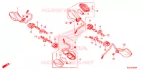 CLIGNOTANT pour Honda CB 500 X ABS de 2015