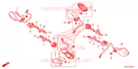 CLIGNOTANT pour Honda CB 500 X ABS de 2015