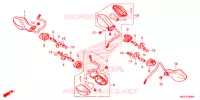 CLIGNOTANT pour Honda CB 500 X ABS de 2015