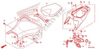SELLE (CBR1000RR/RA) pour Honda CBR 1000 RR FIREBLADE TRICOLOR de 2015