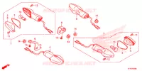 CLIGNOTANT pour Honda CBR 125 REPSOL de 2016
