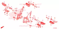 REPOSE PIED pour Honda CBR 125 REPSOL de 2016