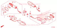 CLIGNOTANT pour Honda CBR 125 REPSOL de 2015