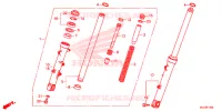 FOURCHE pour Honda CBR 500 R ABS de 2015
