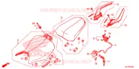 SELLE   POIGNEE ARRIERE pour Honda CBR 500 R ABS de 2015