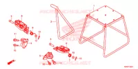 BEQUILLE   REPOSE PIEDS pour Honda CRF 250 R de 2016