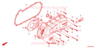 COUVERCLE GAUCHE pour Honda VISION 50 R TRICOLOR HRC de 2015