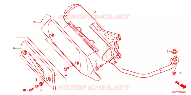 SILENCIEUX D'ECHAPPEMENT Honda SCOOTER 50 VISION 2015  NSC50T2F