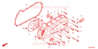 COUVERCLE GAUCHE pour Honda VISION 50 R REPSOL de 2015