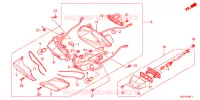 FEUX ARRIERE (NSC502WH/T2) pour Honda VISION 50 R REPSOL de 2015