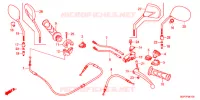 LEVIER DE GUIDON   CABLE   COMMODO pour Honda VISION 50 R REPSOL de 2015