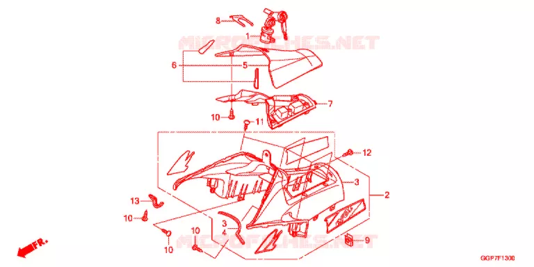 PROTEGE JAMBES Honda SCOOTER 50 VISION 2015  NSC50T2F