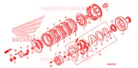 EMBRAYAGE pour Honda TRX 250 FOURTRAX RECON Electric Shift de 2013