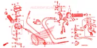 LEVIER DE GUIDON   CABLE   COMMODO pour Honda TRX 250 FOURTRAX RECON Electric Shift de 2013