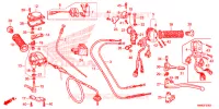 LEVIER DE GUIDON   CABLE   COMMODO pour Honda TRX 250 FOURTRAX RECON Electric Shift de 2014