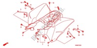 GARDE BOUE ARRIERE pour Honda TRX SPORTRAX 250 X de 2012