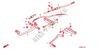 PEDALE   REPOSE PIED pour Honda TRX SPORTRAX 250 X de 2012