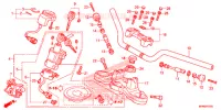 GUIDON   TE DE FOURCHE pour Honda CB 1000 R ABS PEARL SIENNA RED de 2015