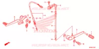 PEDALE pour Honda CB 1000 R ABS PEARL SIENNA RED de 2015
