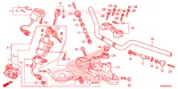 GUIDON   TE DE FOURCHE pour Honda CB 1000 R ABS ROUGE SIENNE de 2015