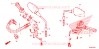 COMMODO   CABLE   RETROVISEUR pour Honda CB 1000 R ABS RED SIENA de 2015