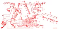 GUIDON   TE DE FOURCHE pour Honda CB 1000 R ABS RED SIENA de 2015