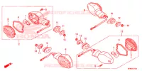 CLIGNOTANT pour Honda CB 1000 R ABS BLANC de 2015