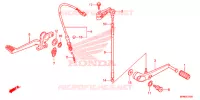 PEDALE pour Honda CB 1000 R ABS BLANC de 2015