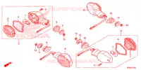 CLIGNOTANT pour Honda CB 1000 R ABS WHITE de 2016
