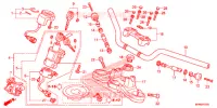GUIDON   TE DE FOURCHE pour Honda CB 1000 R ABS HYPER RED de 2016