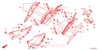 COUVERCLES LATERAUX   ARRIERES pour Honda CBR 250 R ABS BLACK de 2012