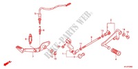 PEDALE pour Honda CBR 250 R ABS TRICOLORE de 2012
