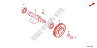 ARBRE DE BALANCIER pour Honda CBR 250 R ABS TRICOLORE de 2012