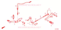 PEDALE pour Honda CBR 250 R ABS TRICOLORE de 2012