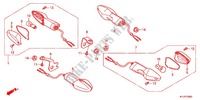 CLIGNOTANT pour Honda CBR 250 R ABS TRICOLORE de 2012