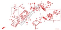 GARDE BOUE ARRIERE pour Honda CBR 250 R ABS TRICOLORE de 2012