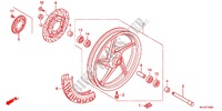 ROUE AVANT pour Honda CBR 250 R ABS TRICOLORE de 2012