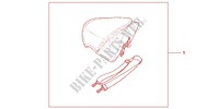KIT SAC DE SELLE pour Honda CBR 250 R BLACK de 2011