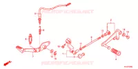 PEDALE pour Honda CBR 250 R BLACK de 2011