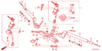 GUIDON   TE DE FOURCHE pour Honda CBR 250 R BLEUE de 2011