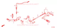 PEDALE pour Honda CBR 250 R BLUE de 2011