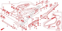 BRAS OSCILLANT pour Honda CBR 600 R ABS VERMELHO de 2012
