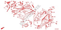 CARENAGES INFERIEUR (G.) pour Honda CBR 600 R ABS RED de 2012