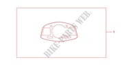 CARENAGE DE COMPTEUR pour Honda CBR 600 R ABS RED de 2012
