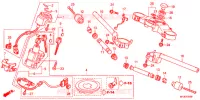 GUIDON   TE DE FOURCHE pour Honda CBR 600 R ABS RED de 2012