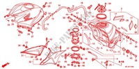 RESERVOIR A CARBURANT pour Honda CBR 600 R ABS PRETO de 2012