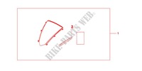 PARE BRISE pour Honda CBR 600 R ABS BLACK de 2012